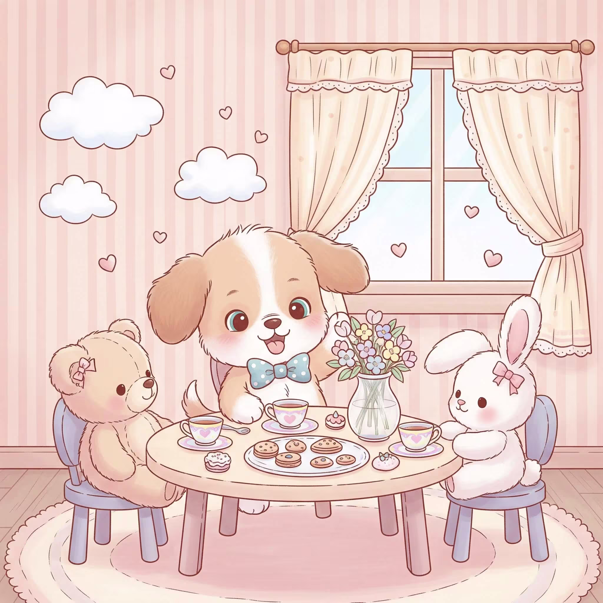 cartoon puppy coloring pages