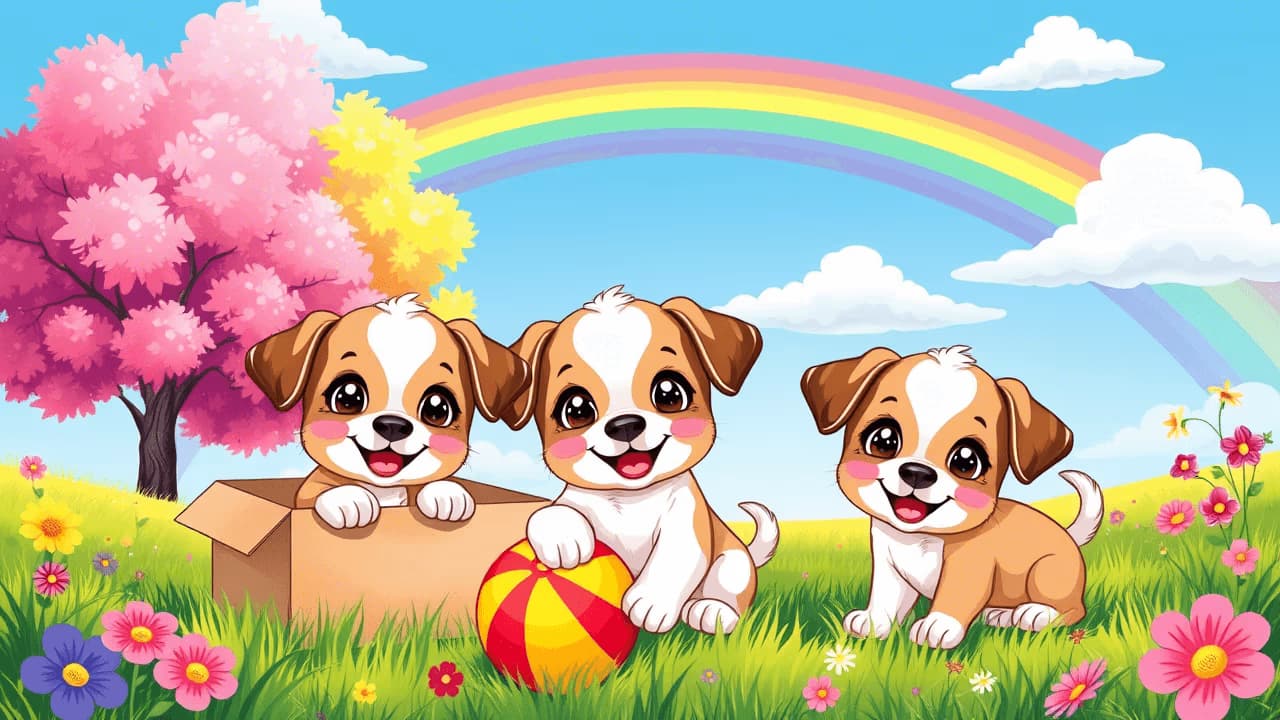 Easy Puppy Coloring Pages for Toddlers