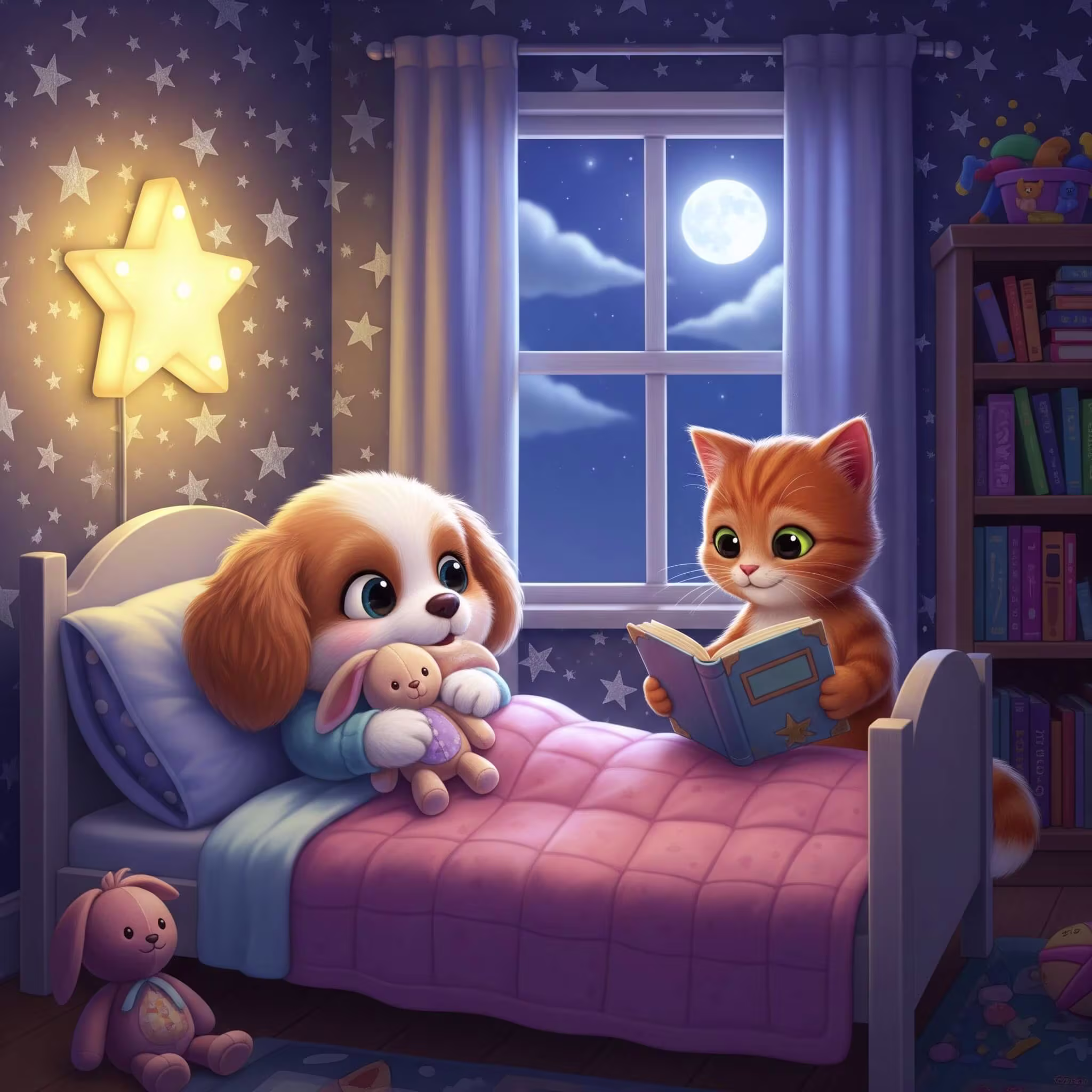 Sleeping puppy Coloring Pages